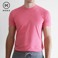 Noxx Extra Soft T-shirt: เสื้อยืดคอกลม พรีเมี่ยม พีม่า คอตต้อน 100%  สีชมพู Salmon Pink