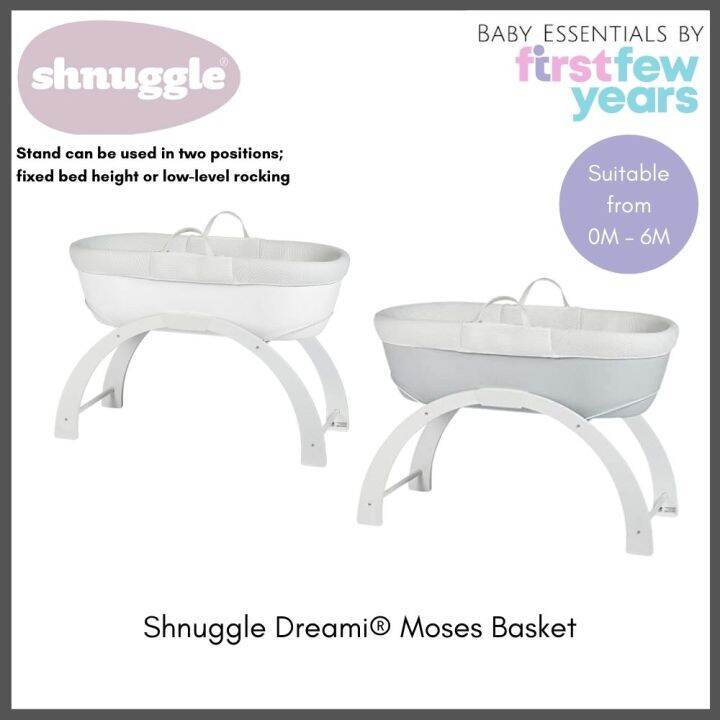 Shnuggle Dreami Moses Basket for 06months (2 Colours) Lazada Singapore