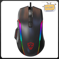 MOTOSPEED เมาส์เสียบสายยูเอสบี V90เมาส์สำหรับเล่นเกมส์ Mouse Gaming RGB เมาส์ที่เหมาะกับสรีระเมาส์สำหรับเล่นเกมส์ด้วยความละเอียด8 DPI สำหรับเดสก์ทอปคอมพิวเตอร์แล็ปท็อป