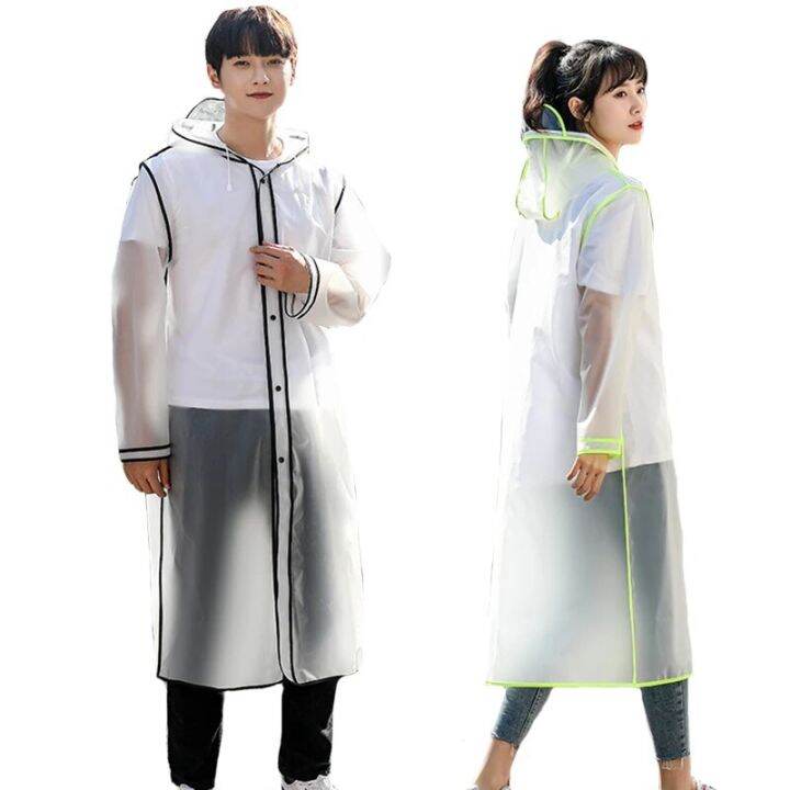 Transparent Raincoat Womens Summer Long Full Body Rain Cover Men
