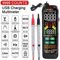 ZZOOI Multimetre Profesional Digital Multimeter Digital 9999 Counts LCD Multimetro TRMS DC AC Current Voltage Capacitance Diode Tester