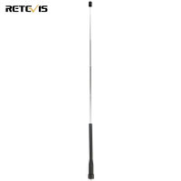 Retevis HA01 เสาอากาศแบบพับเก็บได้,SMA-F VHF/UHF เสาอากาศ Telescopic,ใช้งานร่วมกับ2 Way วิทยุ Retevis RT5 RT5R Baofeng UV-5R UV-5RA UV-5RB UV-5RC UV-5RD BF-888S (1 Pcs)