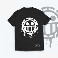 Anime Shirt - ETQTCo. - One Piece - Heart Pirates Logo เสื้อยืดคอตตอนฤดูร้อน S-5XL