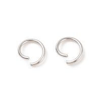 304 Stainless Steel Jump Rings Open Jump Rings Stainless Steel 20 Gauge 6x0.8mm Inner Diameter: 4.4mm about 167pcs/10g