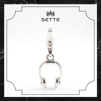 [SETTE] Headphone Charm For Pendant/Bracelet Silver 925 Rhodium Plated  - BTS2393 [เซตเต้] จี้ชาร์มรูปหูฟัง ตัวเรือนเงิน925 ชุบโรเดียม