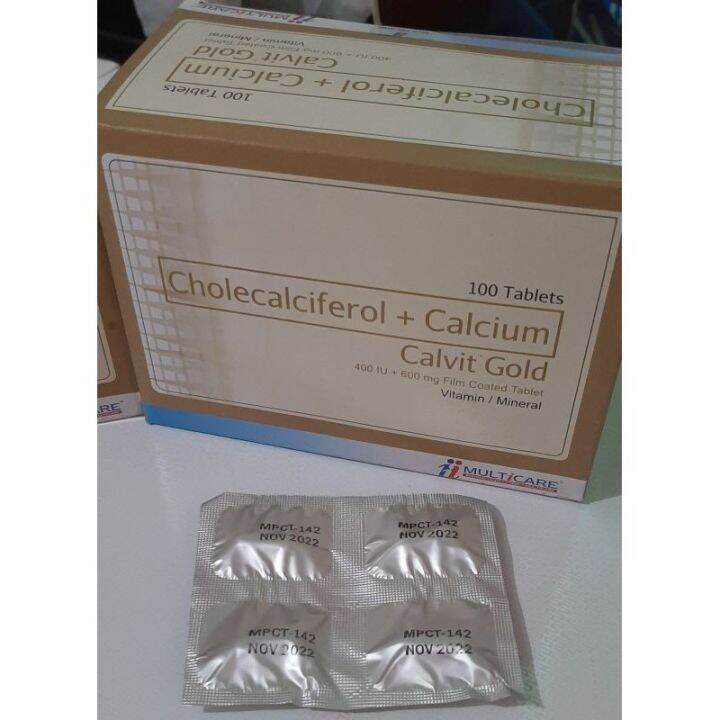 Hot sales CALVIT GOLD(Calcium Vitamin D) sold per tablet with freebie