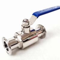 Fit 63mm Pipe OD x 2.5" Tri Clamp Sanitary Ball Shut Off Valve SUS 304 Stainless Beer Brewing Home