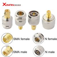 XinAnGoGo 1Pcs SMA to N Male plug amp; Female jack RF Coaxial Adapter connector Test Converter Brass