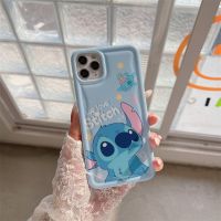 {Doudou Plush} เคสโทรศัพท์ลายการ์ตูนอะนิเมะสติทช์กันกระแทกสำหรับ iPhone 14 Pro Max 13 12 11 Pro Max เคสนิ่มป้องกันหรูหราน่ารัก