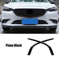 Car Front Fog Light Lamp Cover Trim Bumper Molding Garnish Eyebrow Eyelid for Mazda 6 Atenza M6 2017 2018