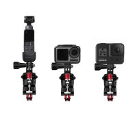 จักรยานเสือภูเขาจักรยานคลิปยึดฐานภูเขาสำหรับ GoPro 8 7 6 5 Osmo การกระทำ Osmo กระเป๋า G Imbal กีฬาอุปกรณ์เสริมสำหรับกล้อง