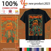 เสื้อยืดฮาโลวีน Pumpkin Dancing สำหรับผู้ชาย 13 สี ไซส์ s-5xl