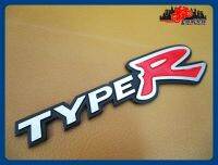 HONDA CIVIC ACCORD TYPE-R "BLACK" &amp; "RED" RACING LOGO BADGE EMBLEM  size 15.5x2 cm. // สติ๊กเกอร์ ข้อความ TYPE-R พร้อมกาวติด สินค้าคุณภาพดี