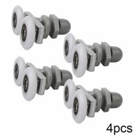 4pcs Shower Room Glass Door Wheel Bathroom Mobile Door Hanging Pulley Rolling Wheel 19/23/25/27mm Bathroom Door Accessories