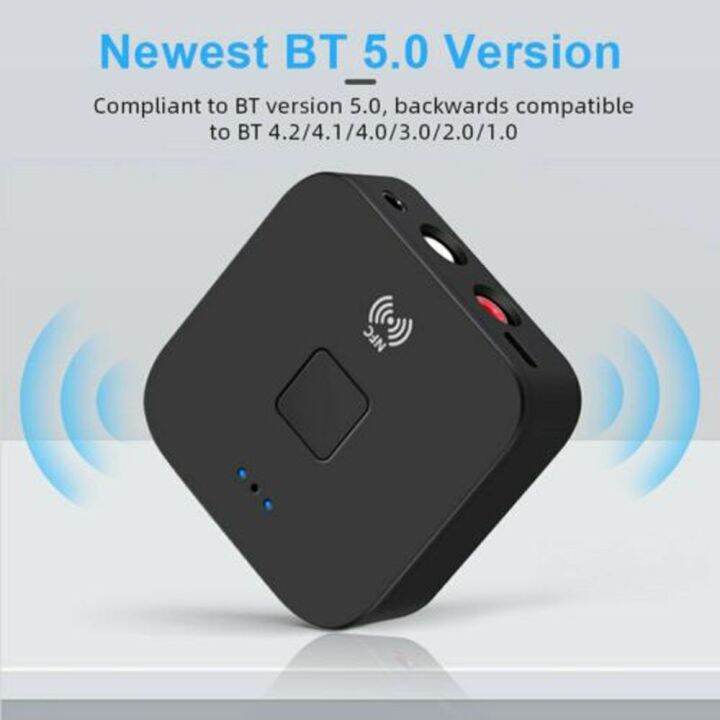 แจ็ค-aux-อะแดปเตอร์เสียง-ตัวรับสัญญาณ-nfc-บลูทูธไร้สาย5-0-aptx-ll-rca-3-5mm