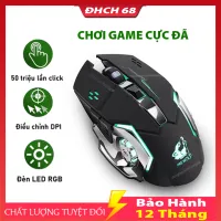 Chuột Gaming Không Dây T28 Chuột Máy Tính Dành Cho Game Thủ Chống Ồn Có Đèn LED Chơi Game Cực Đã Bảo Hành 1 Năm