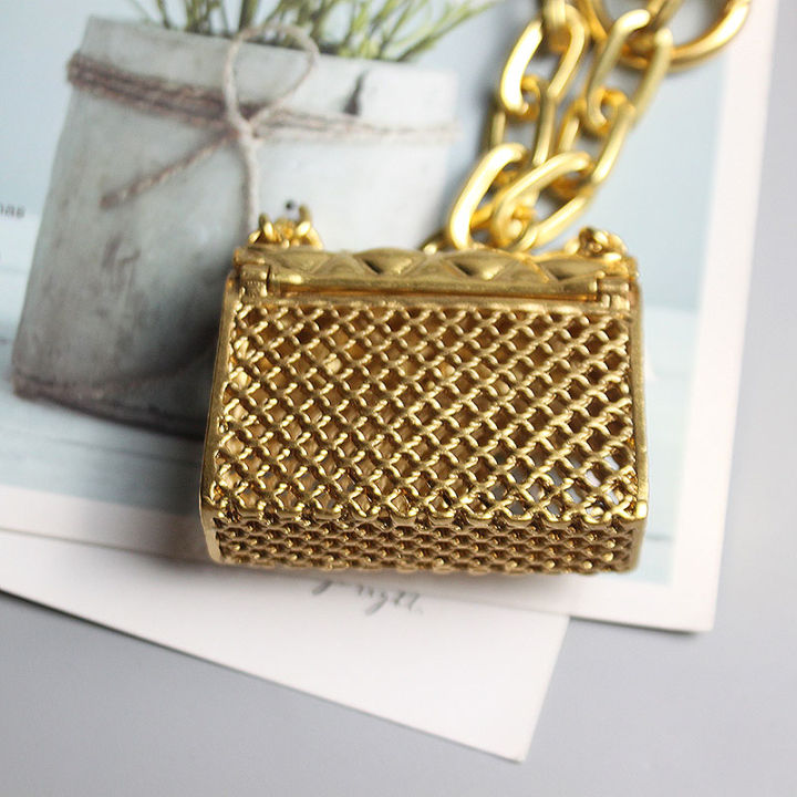 belt-chain-net-red-same-metal-womens-chain-waist-bag-mini-earphone-bag-lingge-diagonal-cross-bag-decorative-small-bag-tide