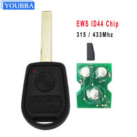 YOUBBA 3ปุ่มเก่า EWS รีโมทคอนล Key Fob 315MHz หรือ433MHz พร้อมชิป PCF7935 ID44สำหรับ BMW 7 SERIES HU92 Uncut Blade