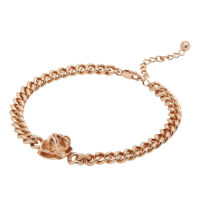 A.CEMI Peony Chain Bracelet สร้อยข้อมือเงินแท้ โรสโกลว์