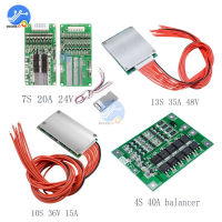 BMS 4S 40A7S 20A 24V10S 36V 15A13S 35A 48V 18650ป้องกัน Balancer Board Charger สำหรับ Arduino