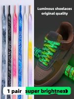 New Luminous Shoe laces Glowing Fluorescent Shoelaces for Sneakers Flat Laces Shoes Boot Shoelace 120/140/160CM Shoestrings1Pair