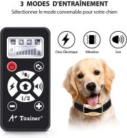 Upgrade Dog Training Collar 4 In 1 Auto Anti Barking Device 800m Remote Control Dog Training Collar Waterproof Electric Shocker