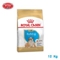 ? { ส่งฟรี } ?  Royal Canin Bulldog Puppy 12 kg สำหรับลูกสุนัขพันธุ์ บูลด็อก อายุ 2 - 12 เดือน  บริการเก็บเงินปลายทาง