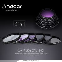 Andoer ชุด Mm กรองเลนส์49 Uvcplfldndnd2 Nd8 Nd4พร้อมที่กระเป๋าใส่กล่องอาหาร/ฝาครอบเลนส์/ที่ใส่ฝาครอบเลนส์/ตัวป้องกันเลนส์ยางทิวลิป