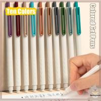 KATHRYNSON หมึกสีหมึก ปากกาเจลสี เครื่องมือสำหรับเขียน การอบแห้งอย่างรวดเร็ว ปากกามาร์กเกอร์ คุณภาพสูงมาก 0.5มม. ปากกาที่เป็นกลาง โรงเรียนในโรงเรียน