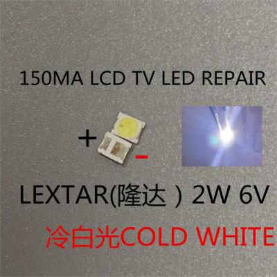 Lextar 100ชิ้นสำหรับซ่อมบำรุง Konka Changhong Amoi ไฟแถบไฟ Led ทีวีจอ Lcd แบ็คไลท์1210 3528ลูกปัด Led แบบ Smd 2835 6V