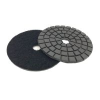 4 Inch 100mm White Black Buff Diamond Resin Polishing Pad For Stone Marble Granite Concrete