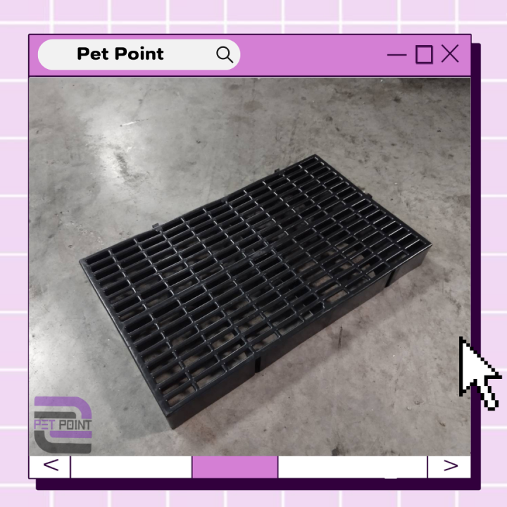 แผ่นปูพื้นพลาสติก-แผ่นรองกรงสัตว์เลี้ยง-ขนาด-30x50x5-ซม-แผ่นสแลทพลาสติก-แผ่นพลาสติกครึ่งเมตร-สำหรับ-ปูพื้น-กรง-สัตว์เลี้ยง