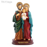 Y.toys St. Joseph Holy Resin Statue Religious Figurines Xmas Desktop Prayer Ornaments