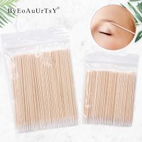 【jw】❖☃  Disposable Ultra-small Brushes Swab Lint Extension Lash Glue Removing Cotton Swabs