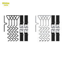 ShiningLove Trampoline Stakes Heavy Duty Trampoline Parts Corkscrew Shape Steel Stakes Anchor Kit For Outdoor Trampolines 13pcs