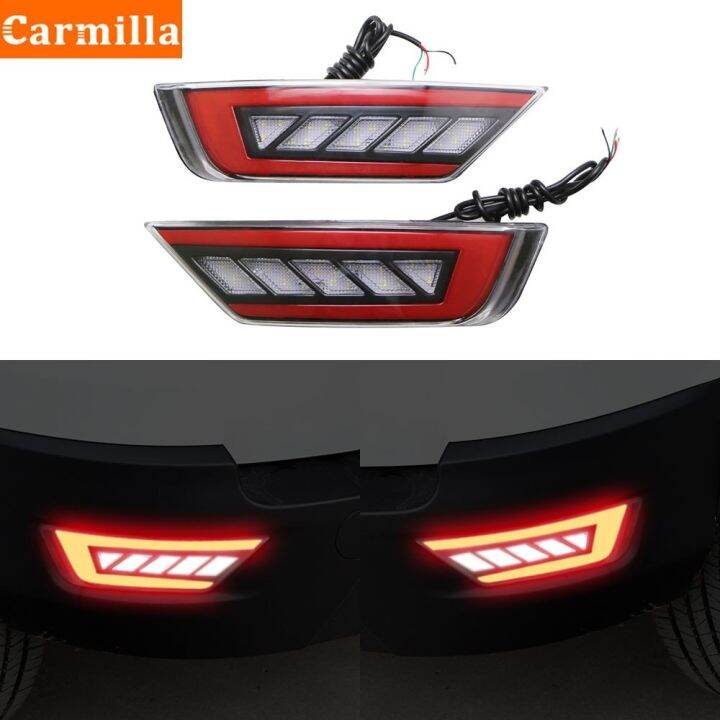 Carmilla 2Pcs/Set LED For Ford Ecosport 2018 2019 2020 LED Rear Bumper ...