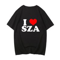 【New】SZA Ctrl ที่มีชื่อเสียงนักร้องเสื้อยืดผู้ชายแบบสบายๆเสื้อยืด100% ผ้าฝ้ายคุณภาพสูง Tees Hip Hop Heavy จิตเพลงฤดูร้อนนุ่ม