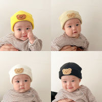 หมวกถักสำหรับเด็กทารก,หมวกถักฤดูหนาวอบอุ่นแรกเกิดสีทึบหมีหมวกทรง Beanie ฤดูใบไม้ร่วงสำหรับเด็กหญิงเด็กชายหมวกฝากระโปรงเด็กทารกลายการ์ตูนสไตล์เกาหลี