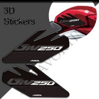 Stiker Motor สำหรับ Suzuki Inazuma GW250 GW 250 Decals แผ่นติดถังน้ำมันเชื้อเพลิงด้านข้างป้องกันเข่า