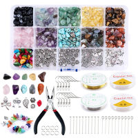 Natural Stone Beads Set Multicolor Irregular Gemstones Healing Crystal Loose Rocks Bead For celet Jewelry Making Crafting DIY