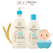 Aveeno baby shower gel daily moisture wash & shampoo 236mL 532ml Baby