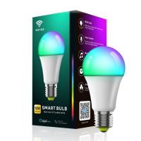 Corui หลอดไฟ Wifi อัจฉริยะทำงานร่วมกับ Alexa Bluetooth Rgb Corlorful ตั้งเวลาหรี่แสงได้ไฟอัจฉริยะโคมไฟตัวควบคุมระยะไกล