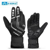 hotx【DT】 Cycling Gloves Gel Thermal MTB Road Outdoor Sport for Windproof  Accessories