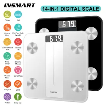 INSMART Bathroom Scale Smart Body Weight Scale Body Balance BMI