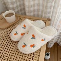 【insfree】ins 2020 Autumn And Winter New Products Cotton Slippers Japanese Indoor Warm Plush Cute Girl Heart Soft Bottom Confinement Shoes