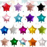 ♕◐ 18 inch Star Shape Aluminum Inflatable Foil Balloons for Birthday Party Decorations Helium Balloon Globos Wedding Decoration