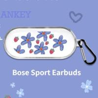 Suitable for Bose Sport Earbuds เคสหูฟังบลูทูธไร้สาย ซิลิโคนนิ่ม ลายดอกไม้ สไตล์สปอร์ต