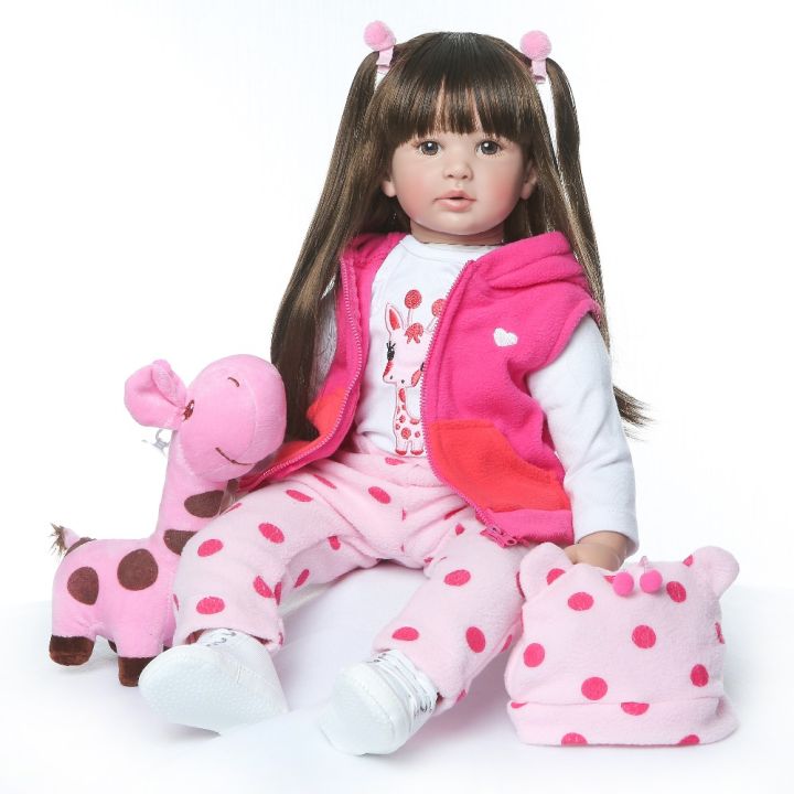 npk-60cm-high-quality-reborn-toddler-princess-girl-doll-with-giraffe-adorable-lifelike-baby-bonecas-bebe-doll-reborn-menina
