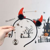 ที่คาดผมฮาโลวีน halloween accessories SUNNYDOLL เทศกาล ประสิทธิภาพ ชุดปาร์ตี้ สำหรับผู้หญิง คอสเพลย์ ที่คาดผม ห่วงผมน่ารัก ความชั่วร้าย ที่คาดผม Bull Horn ห่วงผมผู้หญิง