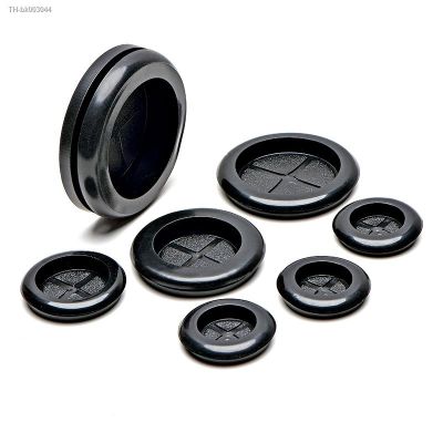 ☎◄ Black Soft Single Sided Rubber Protective Coil Threading Ring Sealing Plug Protective Cable Gas Pipe Insulation Flame Retardant